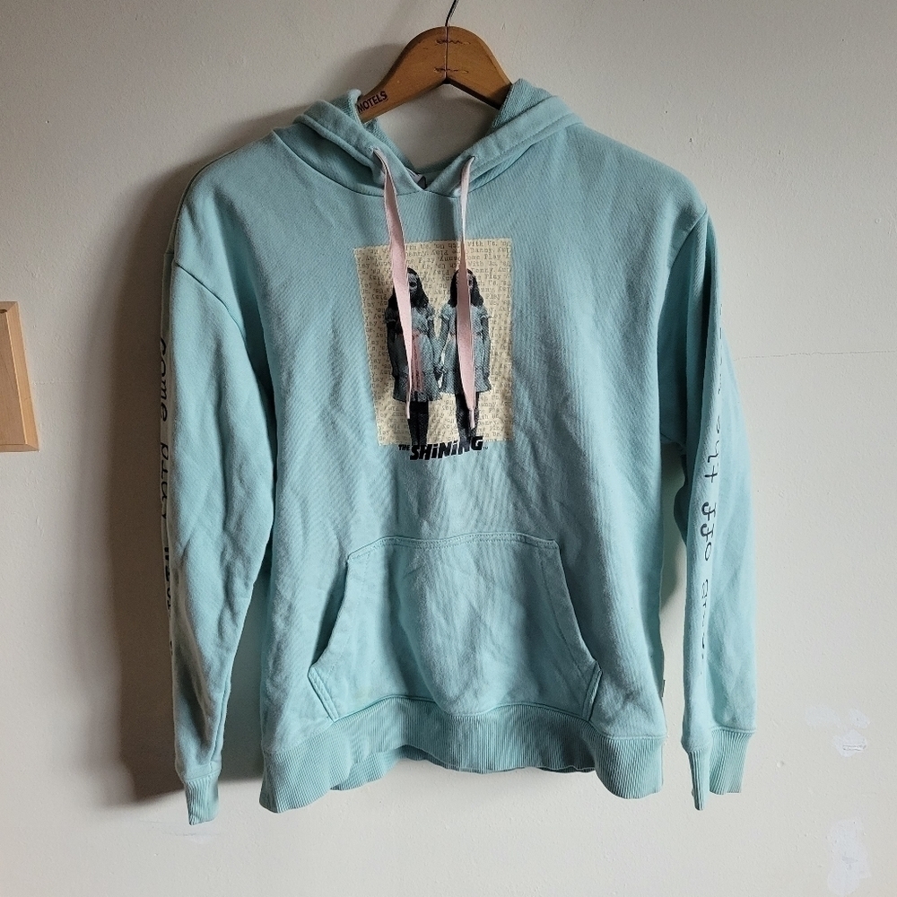 Van's X Terror The Shining Hoodie Sweatshirt Teal Blue XS Extra Small